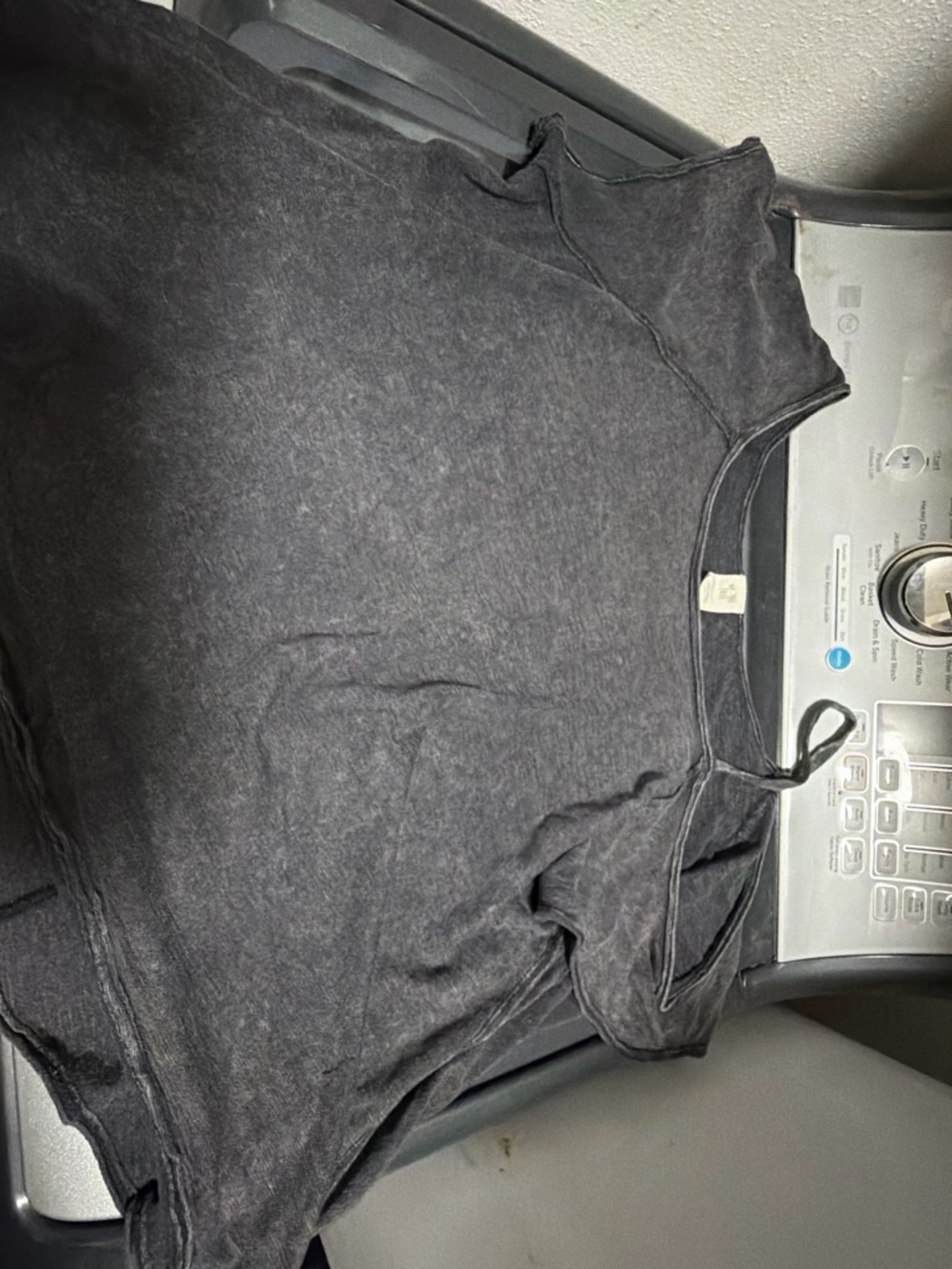 We The Free Charcoal Gray Top